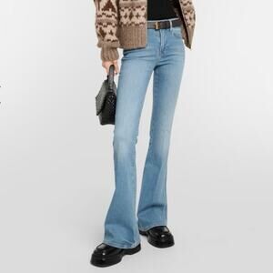 Frame Le High Flare in Plaza Light Wash Premium Jeans size 34/18